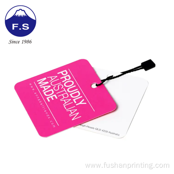 Customized Printing Coated Paper Dressing Clothes Bag Tag